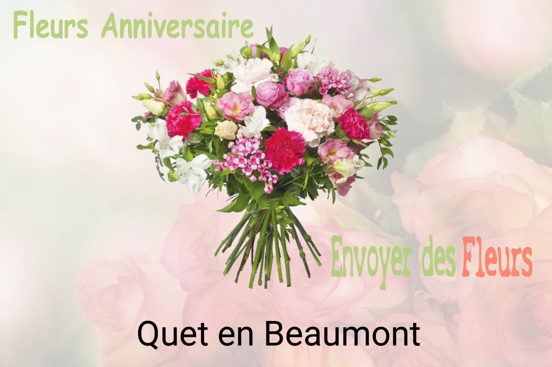 Bouquet de fleurs d’anniversaire livré à Quet-en-Beaumont