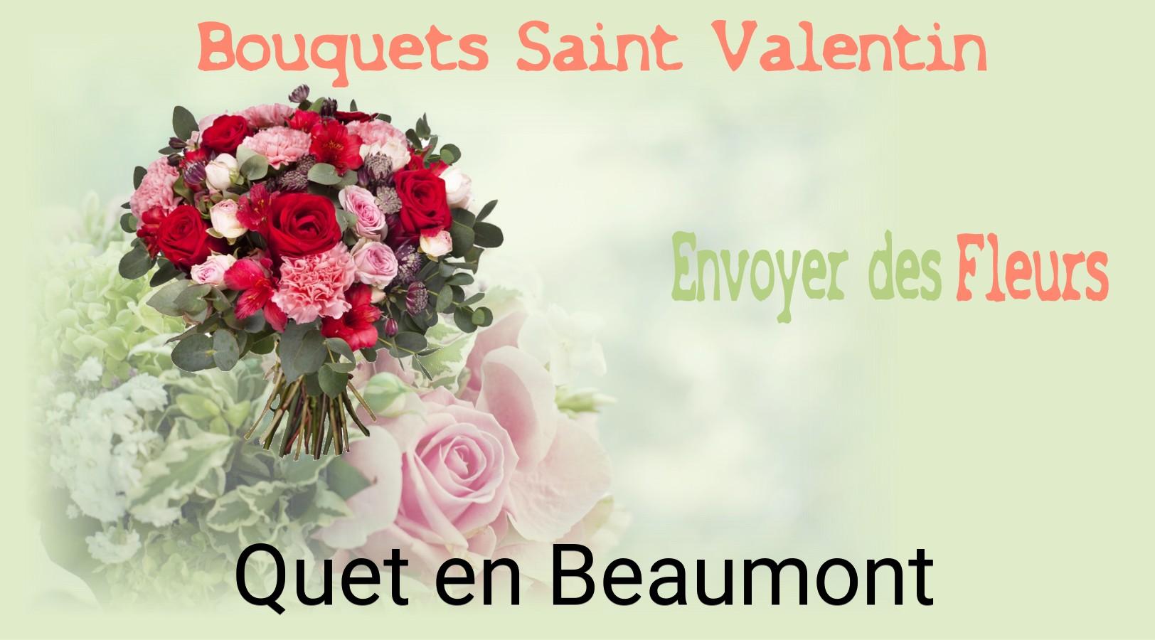 Roses de Saint-Valentin livrées à Quet-en-Beaumont